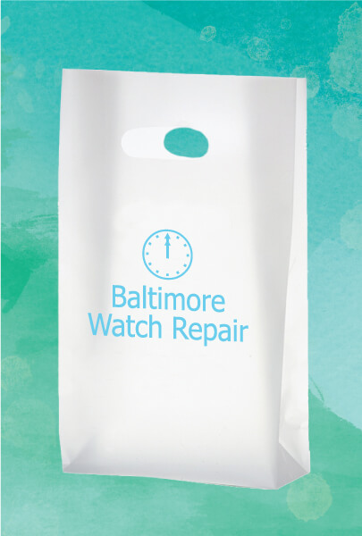 Custom Imprinted Plastic Bag for Baltimore, Maryland.