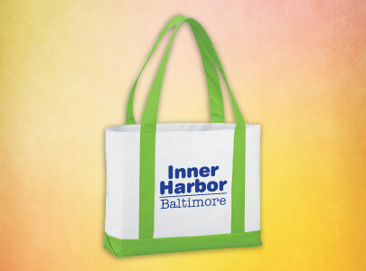 Custom Screen-Printed Tote Bag for Baltimore, Maryland.